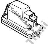 PEUGEOT 407 ARKA BAGAJ PLAKA LAMBASI SOL ( SEDAN ) 2004>2009