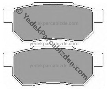 HONDA EURO CİVİC TAKIM ARKA FREN BALATASI - TAİWAN 1996-2000