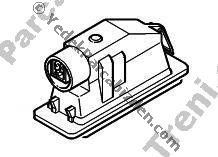 PEUGEOT 406 ARKA BAGAJ PLAKA LAMBASI SOL ( SEDAN ) 2000>2004