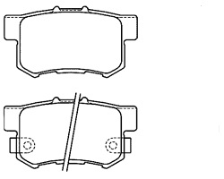 HONDA ACCORD ARKA FREN BALATASI 2,0/2,2icc 1990>1993