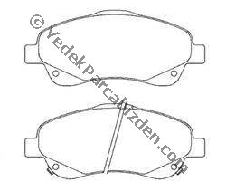 TOYOTA COROLLA BENZİNLİ ÖN FREN BALATASI TAKIM 2007>2013