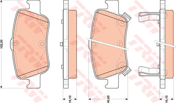 TOYOTA COROLLA BENZİNLİ ARKA FREN BALATASI TAKIM 2007>2013