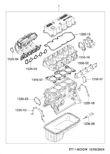 CHEVROLET KALOS 1,2 8 V TAKIM CONTA