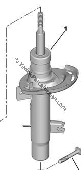 CITROEN C4 ÖN AMORTİSÖR SOL 1.4cc / 1.6cc / 1.4HDİ / 1.6HDİ 2004>2009