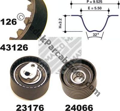 MEGANE 1 TRİGER SETİ 2.0 16V SEDAN 1995>2002