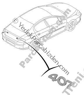 PEUGEOT 407 ARKA ( 407 YAZI ) 2004>2009