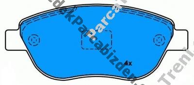 PEUGEOT 207 1.6cc 16v / 1.6cc HDİ ÖN FREN BALATASI 2006>2009