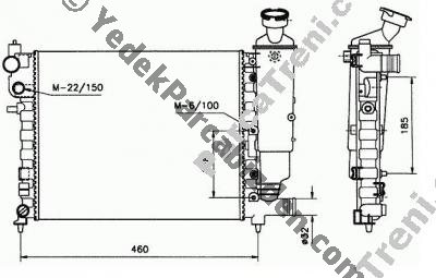 PEUGEOT 106 1.1cc / 1.4cc / 1.6cc SU RADYATÖRÜ KLİMASIZ 1997>2001