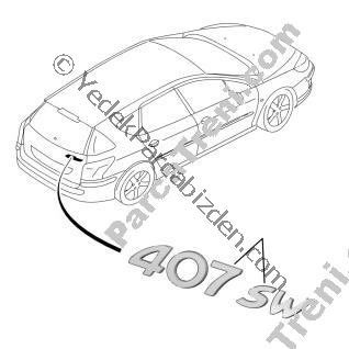 PEUGEOT 407 ARKA ( 407 - STW YAZI ) 2004>2009