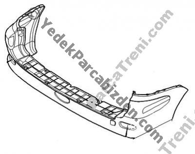 PEUGEOT 206 ARKA TAMPON ( STW ) 2003>2008