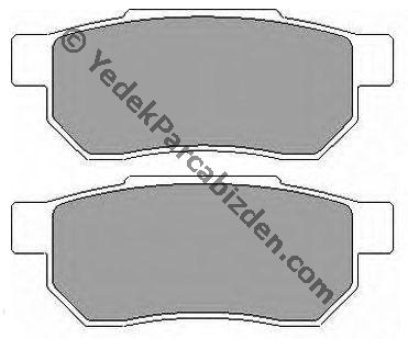 HONDA CİVİC 1,4/1,6cc TAKIM ARKA FREN BALATASI DİSK 1996-2000